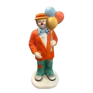 Vintage Emmett Kelly Jr. Flambro Clown Figurine – Balloons – EKJ Collection – Po